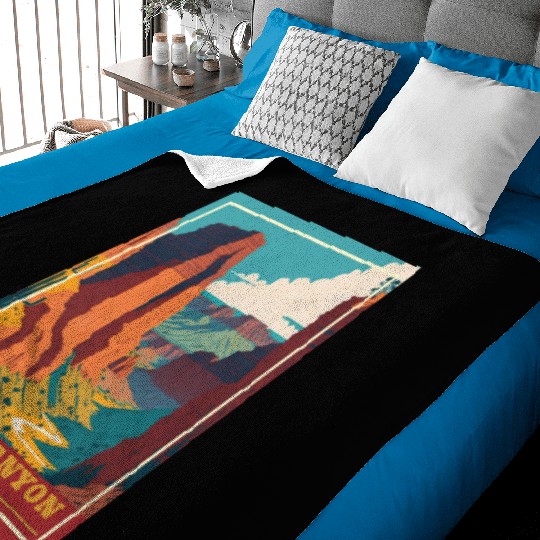 Grand Canyon National Park Arizonna Vintage Baby Blankets