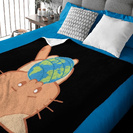 The World Is Meow Baby Blankets