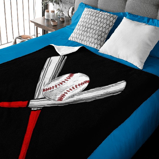 Baseball Sports Catcher Lover Mom Dad Homerun Baby Blankets