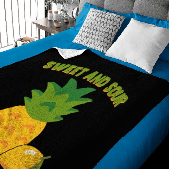 Pineapple And Lemon Vibes For Sweet And Sour Baby Blankets