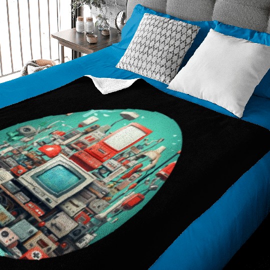 Retro Gaming Magic: Unleash the 8-Bit Nostalgia! Baby Blankets