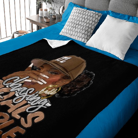 Chasing Goals Not People Black Woman Black Queen Baby Blankets