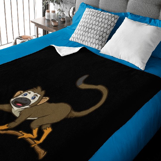 Kawaii Squirrel Monkey Baby Blankets