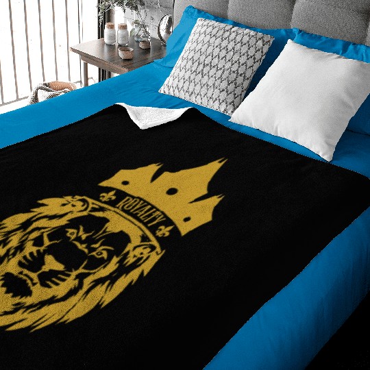 Royalty Lion Baby Blankets