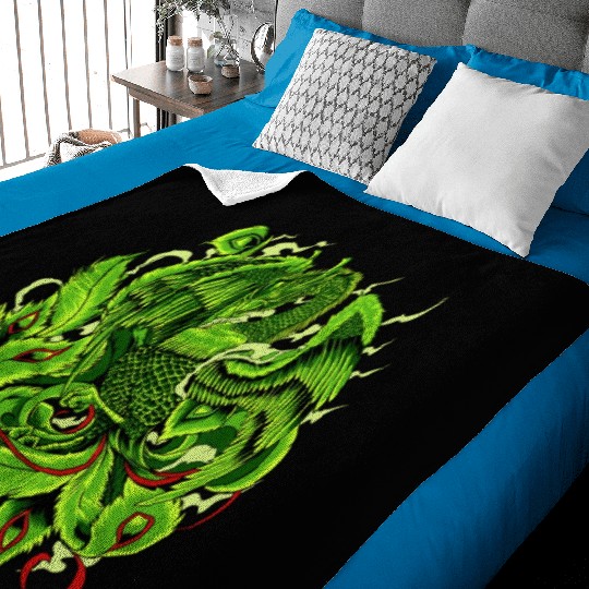 Mythical Creature From Japan Japanese Phoenix Baby Blankets