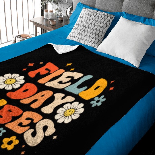 Field Day 2023 Funny Field Day Vibes Teacher Boy Baby Blankets