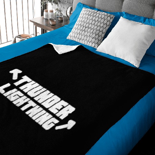 thunder and lightning muscle and workout Baby Blankets