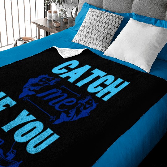 Catch me if you can; Fish Baby Blankets