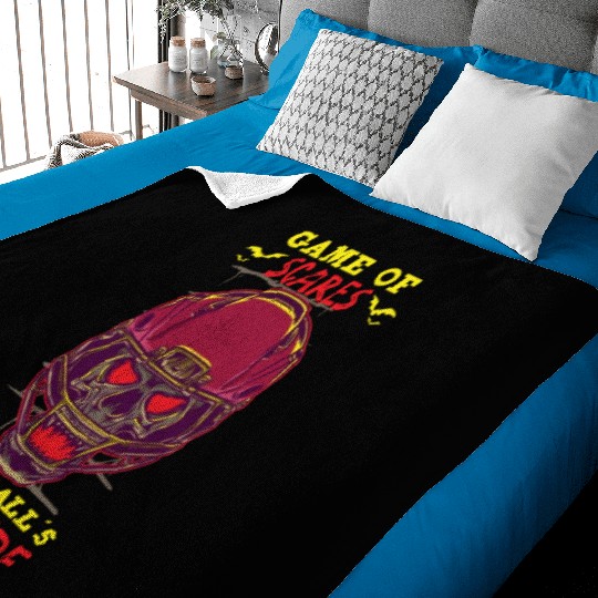 Funny Horror Football Fan Horror Obsessed Horror Baby Blankets