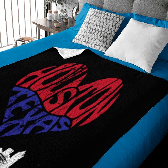 Houston Texas Pride Embrace the Spirit Baby Blankets