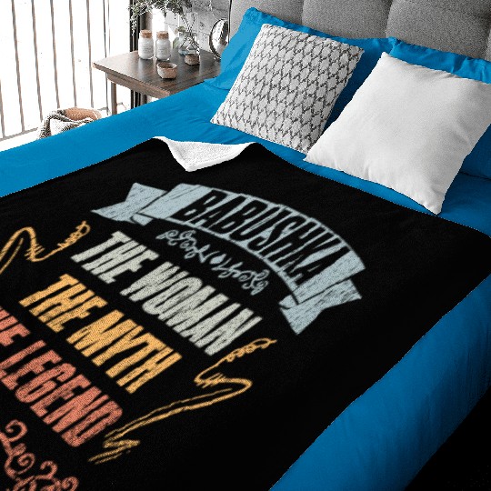 Cool Babushka The Woman The Myth The Legend Baby Blankets