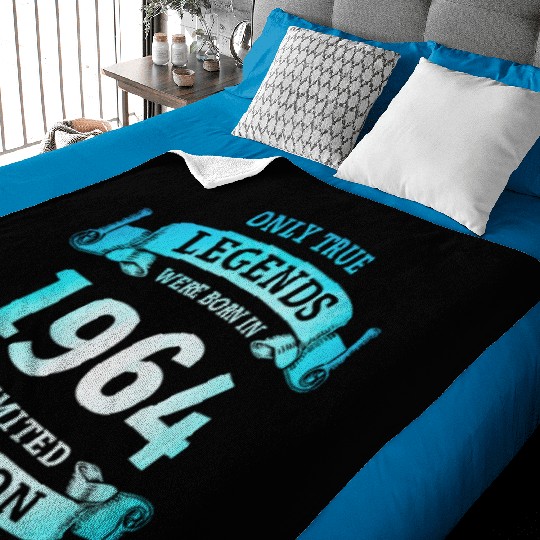 True Legends were born in 1964 60th Birthday Gift Baby Blankets