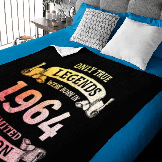 True Legends were born in 1964 60th Birthday Gift Baby Blankets