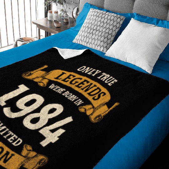 True Legends were born in 1984 40th Birthday Gift Baby Blankets