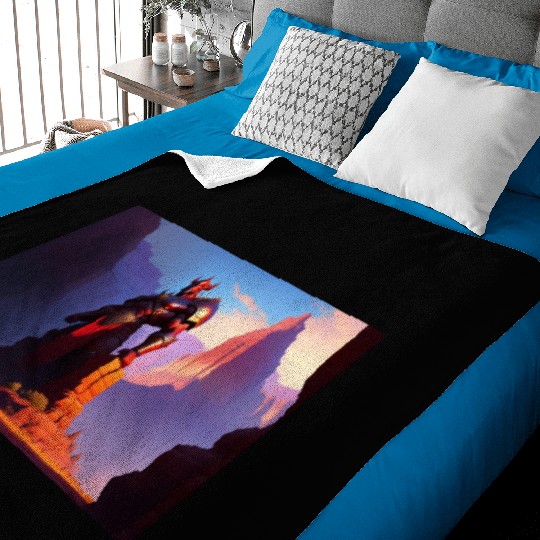 Khorne statue in the depths of the grand canyon Baby Blankets