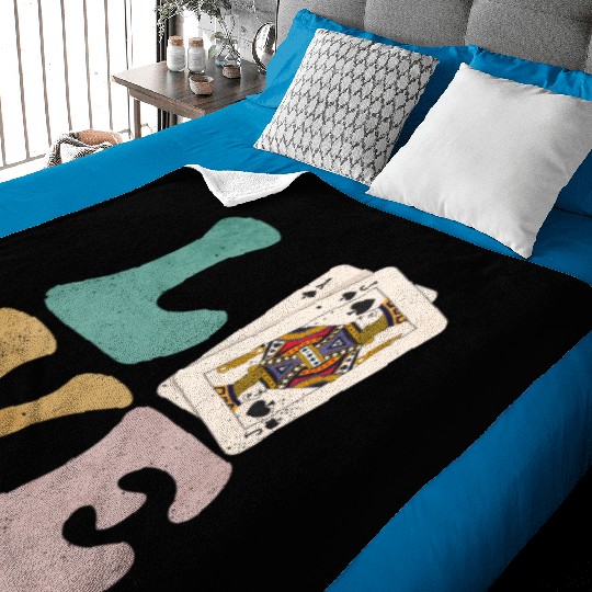 Blackjack Gambling Cards Baby Blankets
