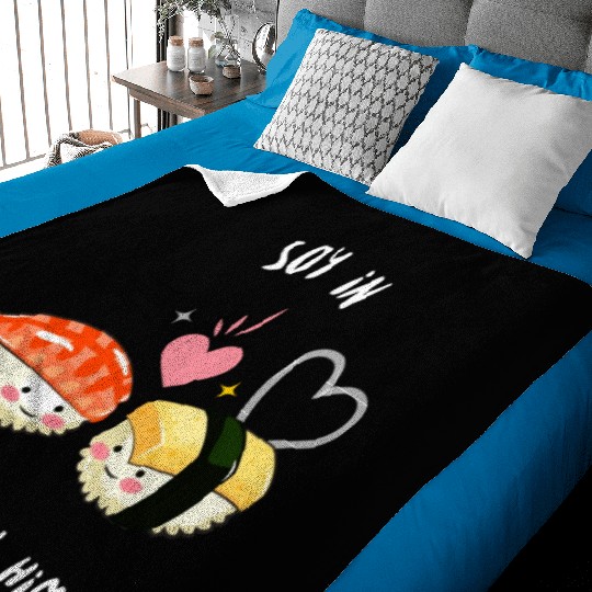 Soy In Love With Him Baby Blankets