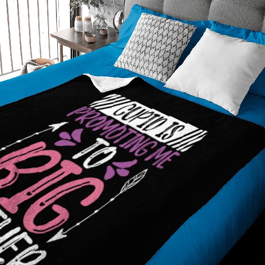 Valentine Pregnancy Announcement Big Brother Cupid Baby Blankets