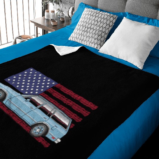 Usa Light Blue Baby Blankets