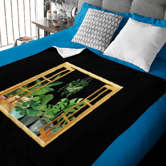 Proud Plant Mom A Plant Lover s Window Baby Blankets