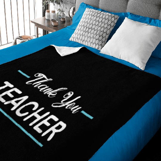 Thank You Teacher Baby Blankets