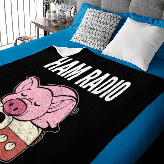 Ham Radio Newscaster Gift Baby Blankets