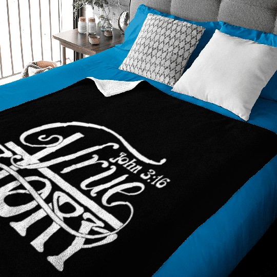 John 3:16 a True Story Love Jesus Christian Baby Blankets