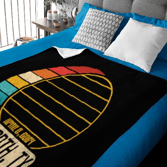 Total Solar Eclipse Texas Fort Worth April 28 2024 Baby Blankets