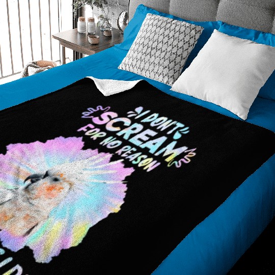 Cockatoos I don't Scream for no Reason Parrot love Baby Blankets