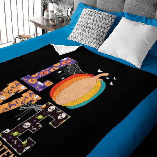 Love Pumpkin Candy Corn Halloween Love Costume Men Baby Blankets