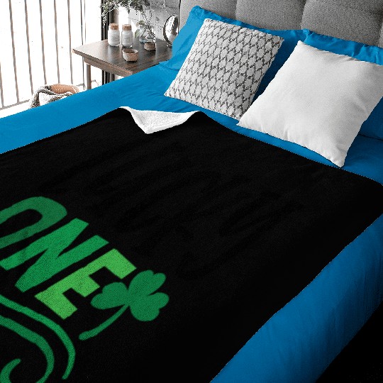 Lucky One Clover Irish Ireland Green Baby Blankets