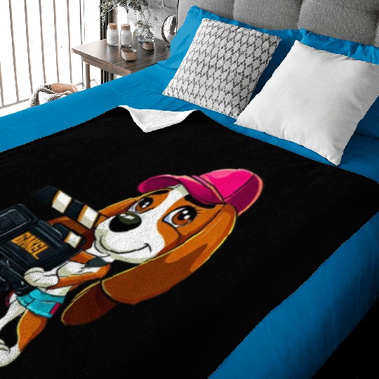 Beagle Puppy - Pepper Baby Blankets