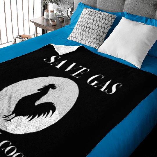 Save Gas Ride My Cock Rooster Lover Baby Blankets