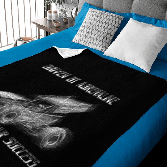 Sprint Car Mom Dirt Track Racing Racing Race Day Baby Blankets