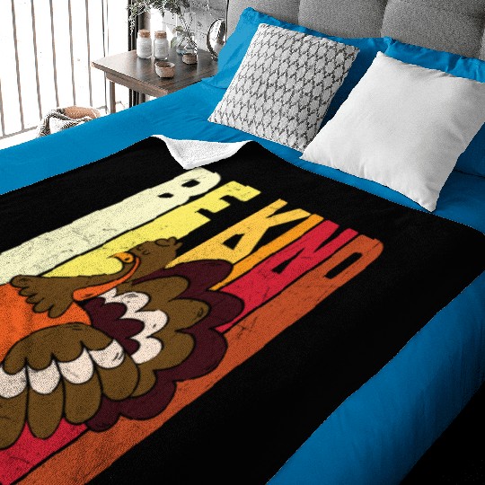 Be Kind Save The Turkey Thanksgiving Vegan Gift T Baby Blankets