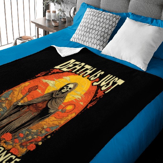 Dia De Los Muertos Sugar Skull Mexican Holiday Baby Blankets