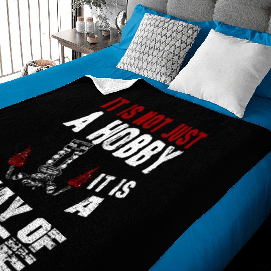 Its not just a hobby its a way of life drag racing Baby Blankets