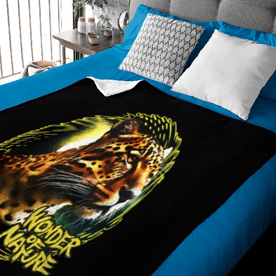 Moonlit Jaguar Baby Blankets