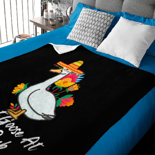 Silliest Goose at the pub cinco de mayo Baby Blankets