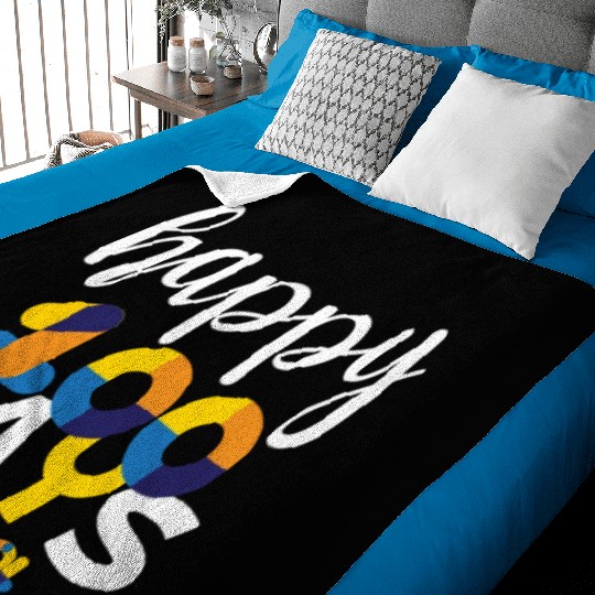 Happy 100 Days Of School Baby Blankets Teacher Team Grade
