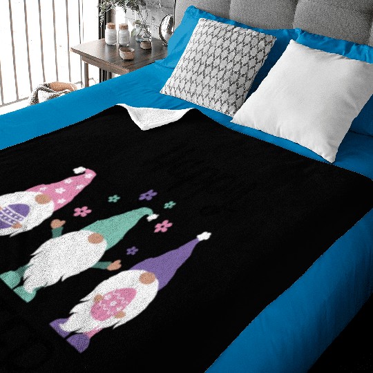 Happy Easter 2020 Gnome Egg Hunt Swea Baby Blankets