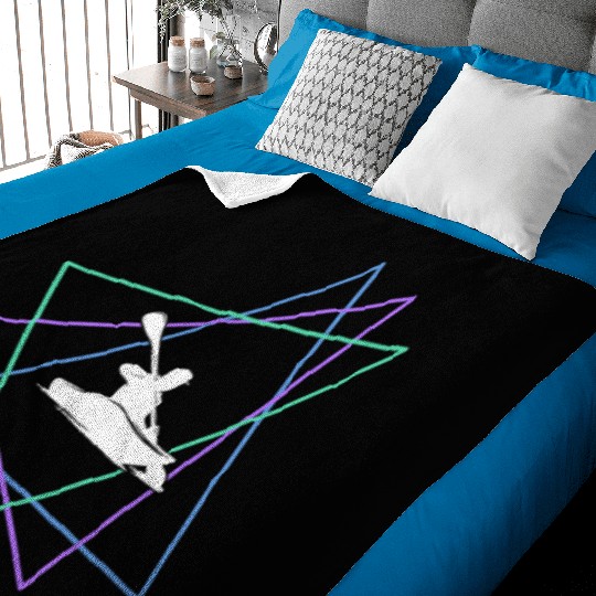 Geometric Kayak Adventure Baby Blankets