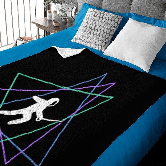 Geometric Fencing Duel Baby Blankets