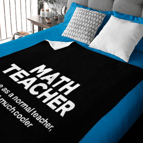 Math Teacher Baby Blankets