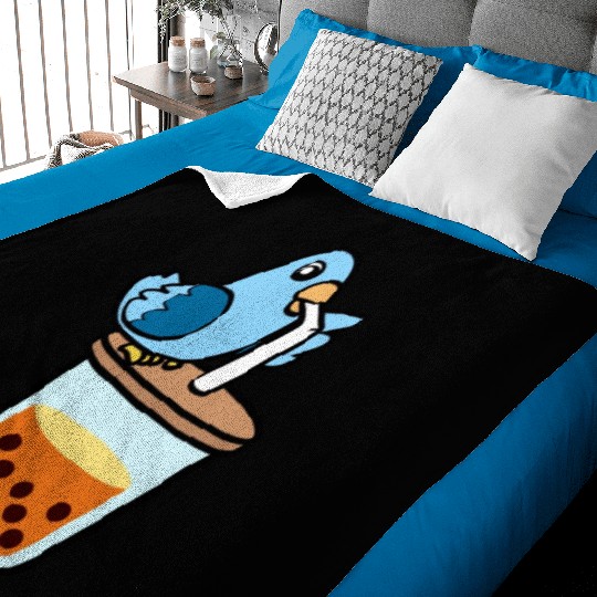 Boba Bird Baby Blankets