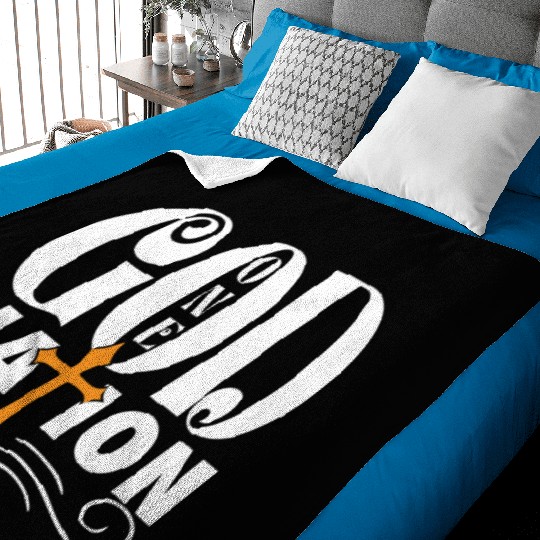 One God One Nation Love Jesus Christian Baby Blankets