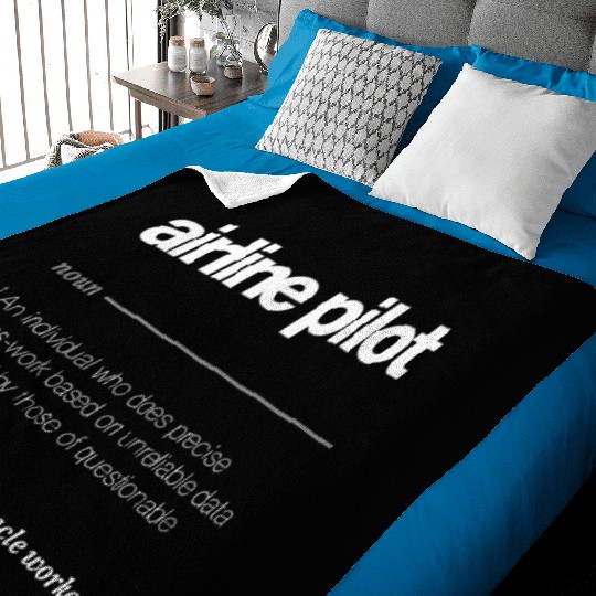Airline Pilot Baby Blankets