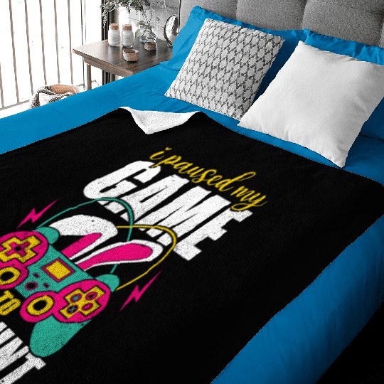 I Paused My Game To Egg Hunt Baby Blankets