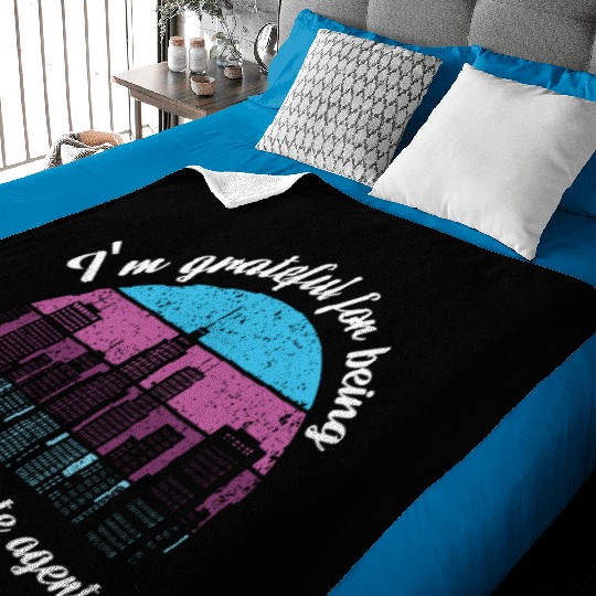 I M Grateful For Being Real Estate Agent Baby Blankets