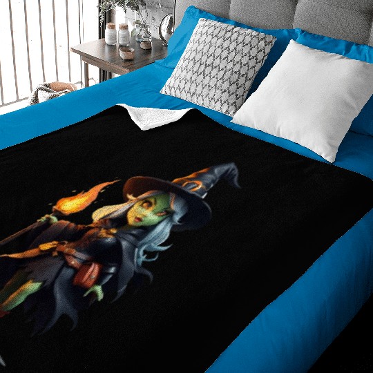Wicked little witch Baby Blankets